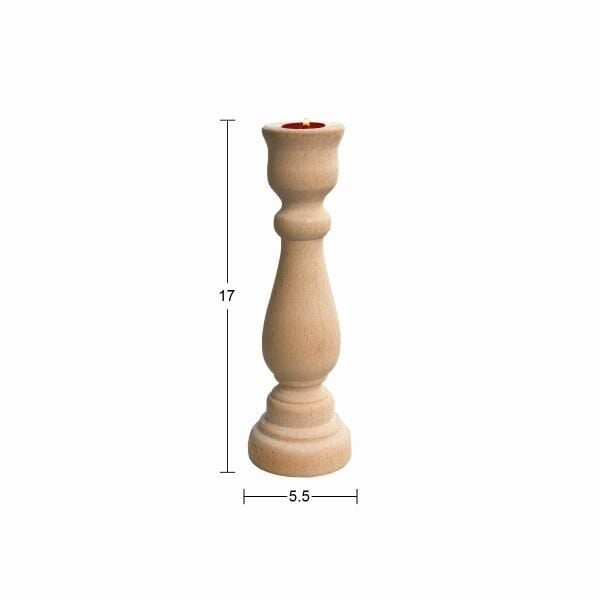 Ahşap Şamdan 17cm ŞA52
