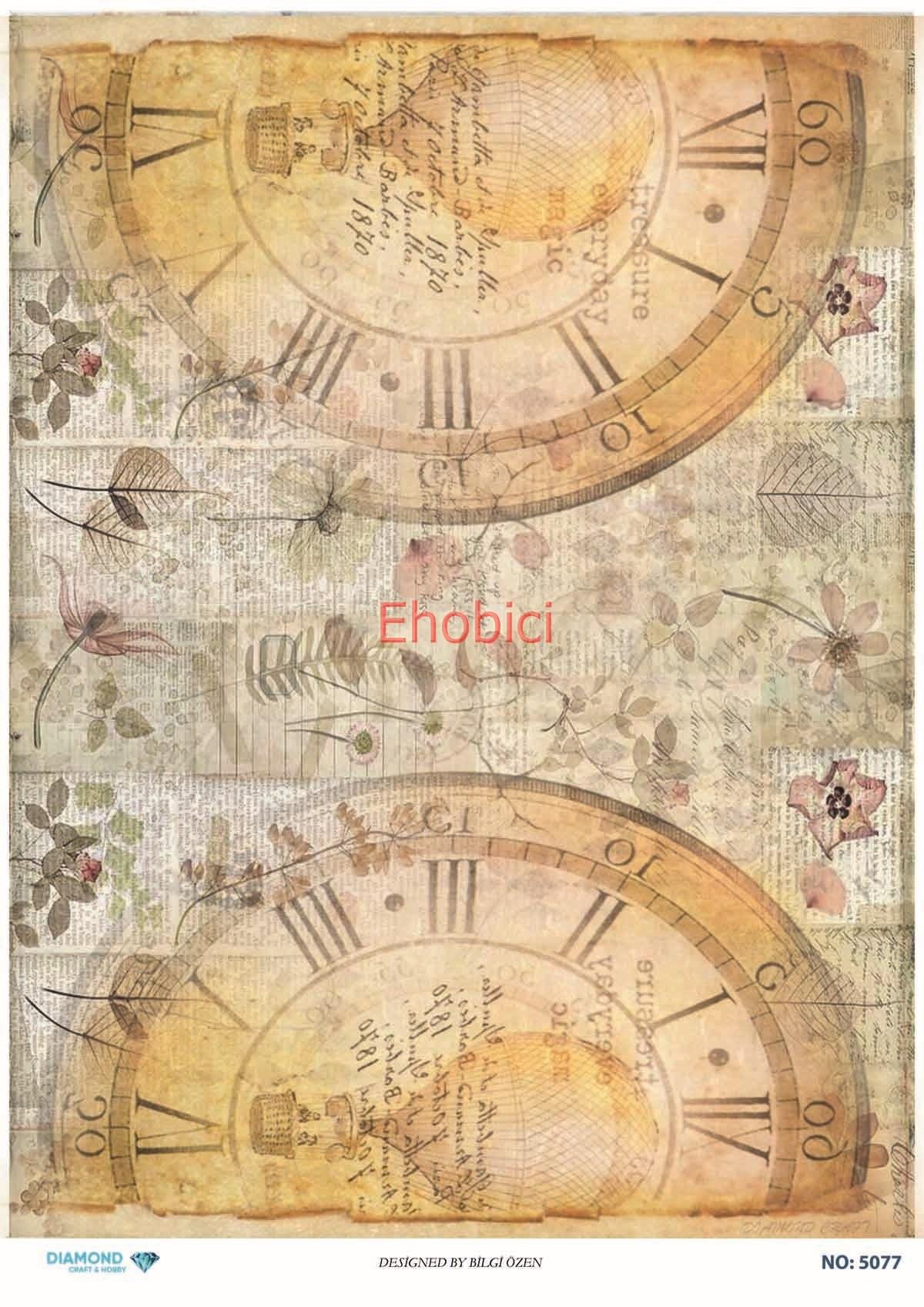 Diamond Pirinç Dekopaj Kağıdı - 5077