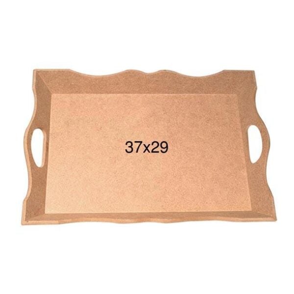 Ahşap Kulplu Tepsi 37x29cm T706