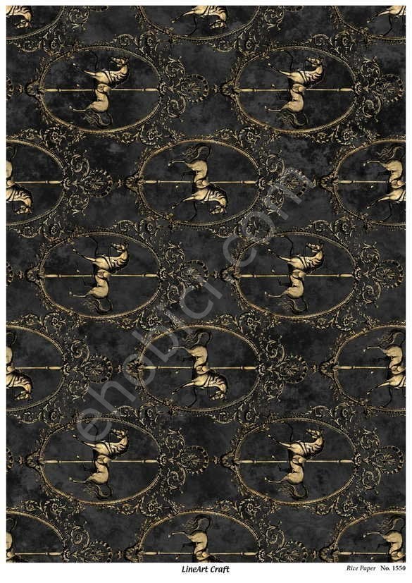 Lineart Pirinç Dekopaj Kağıdı Model - 1550