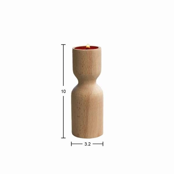 Ahşap Şamdan 10cm ŞA54