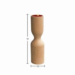 Ahşap Şamdan 14cm ŞA55