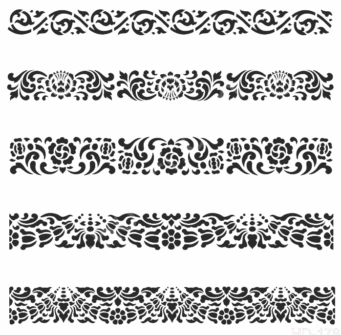 HD178 Cadence Home Dekor Stencil 45x45