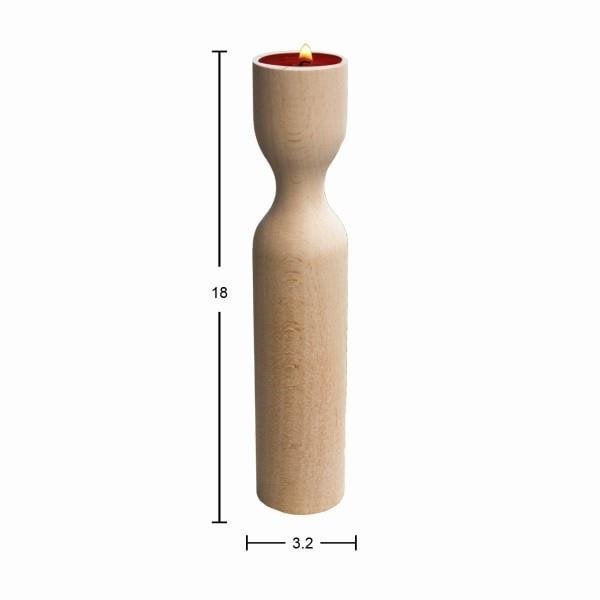 Ahşap Şamdan 18cm ŞA56
