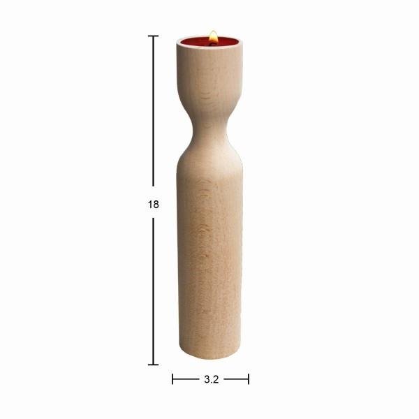 Ahşap Şamdan 18cm ŞA56