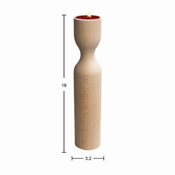 Ahşap Şamdan 18cm ŞA56