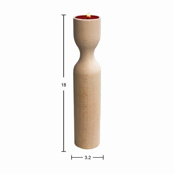 Ahşap Şamdan 18cm ŞA56