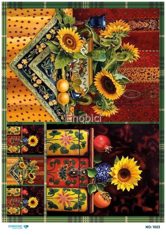 Diamond Pirinç Dekopaj Kağıdı - 1023