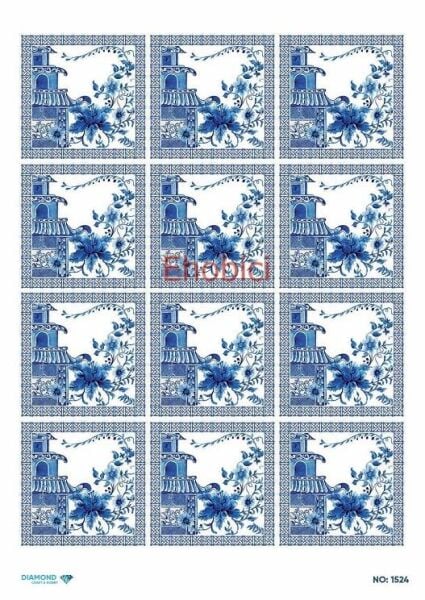 Diamond Pirinç Dekopaj Kağıdı - 1524