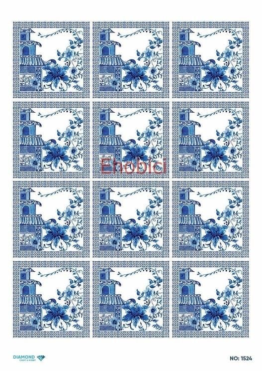 Diamond Pirinç Dekopaj Kağıdı - 1524