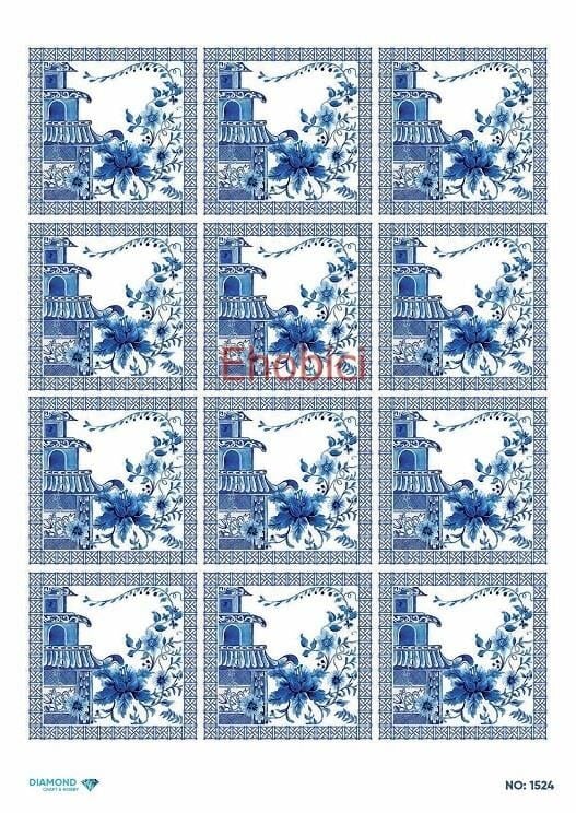 Diamond Pirinç Dekopaj Kağıdı - 1524