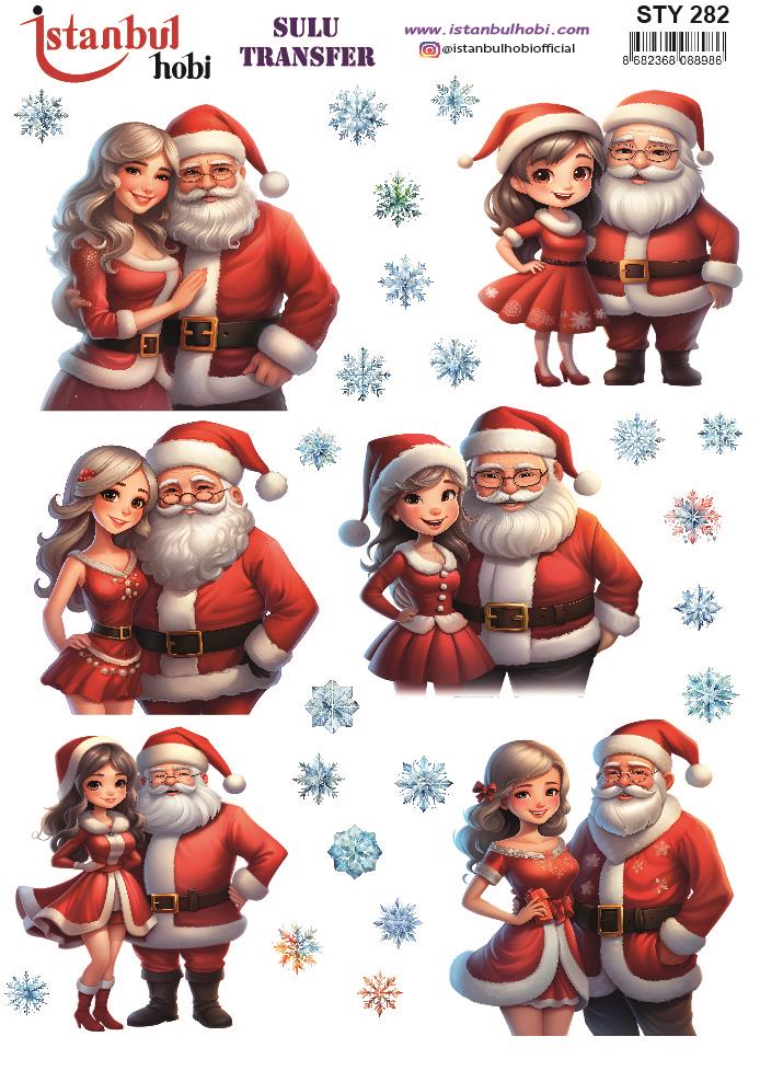 Yılbaşı Sulu Transfer 25x35cm STY282