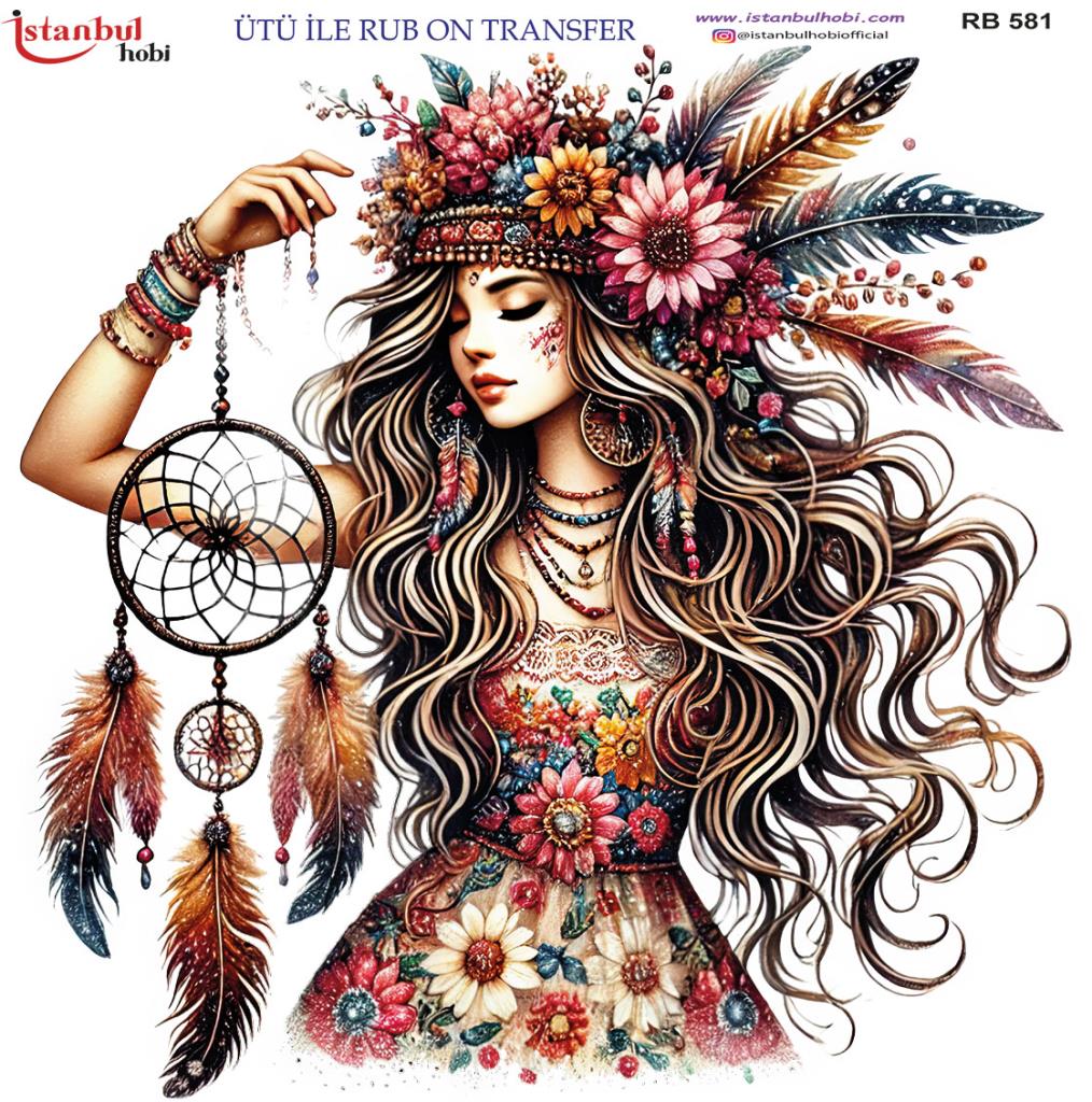 Ütü ile Rub On Transfer Kağıdı 30x30cm RB-581