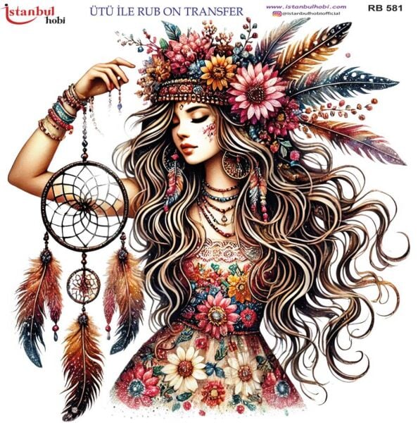 Ütü ile Rub On Transfer Kağıdı 30x30cm RB-581