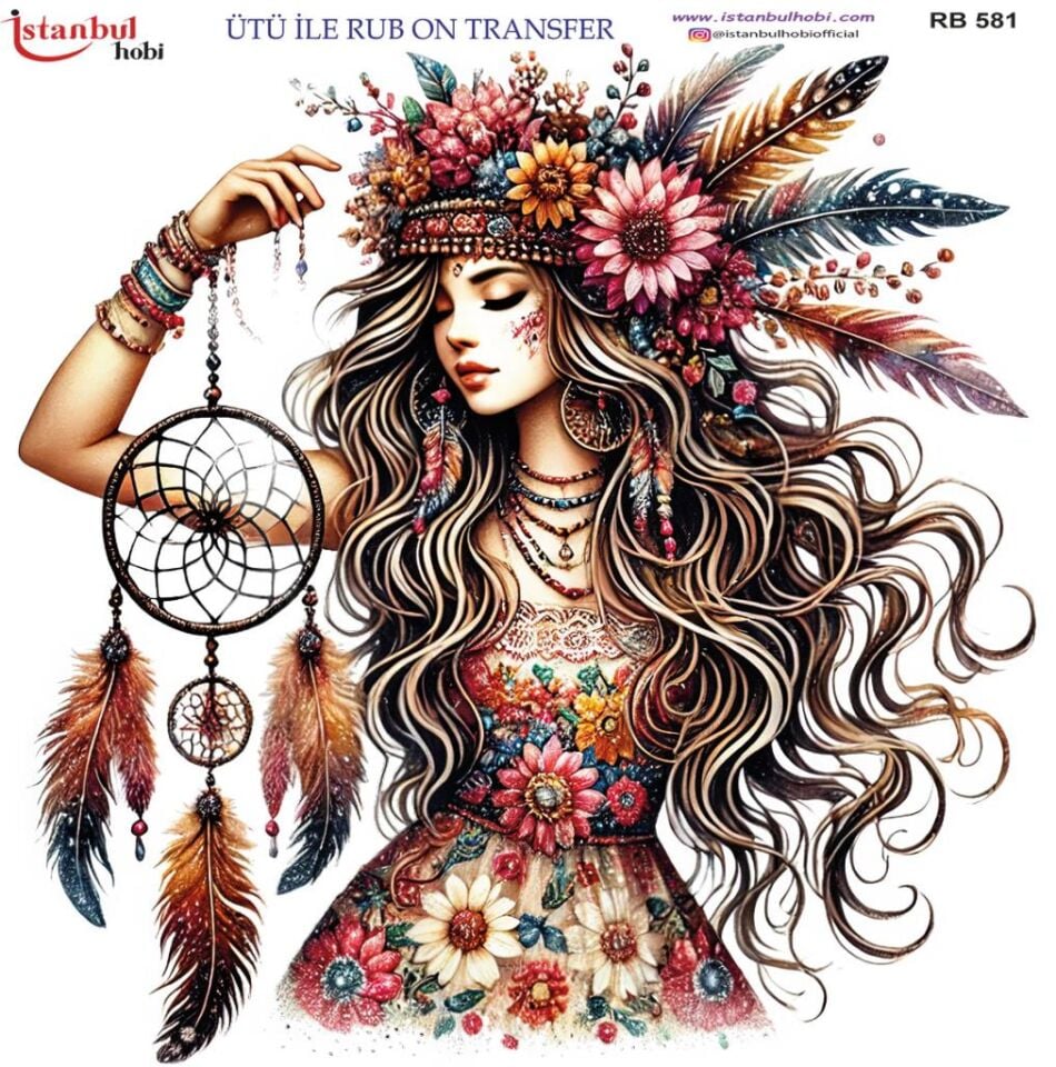 Ütü ile Rub On Transfer Kağıdı 30x30cm RB-581