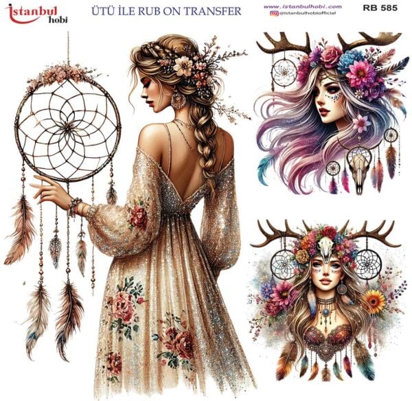 Ütü ile Rub On Transfer Kağıdı 30x30cm RB-585