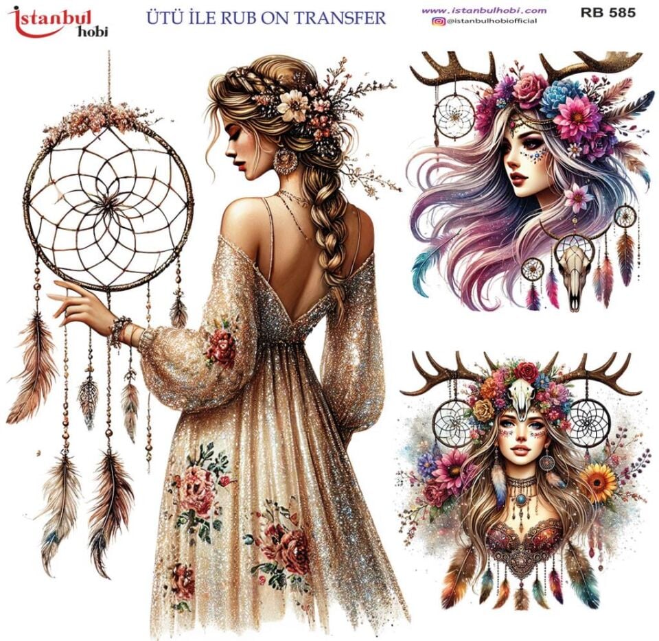 Ütü ile Rub On Transfer Kağıdı 30x30cm RB-585