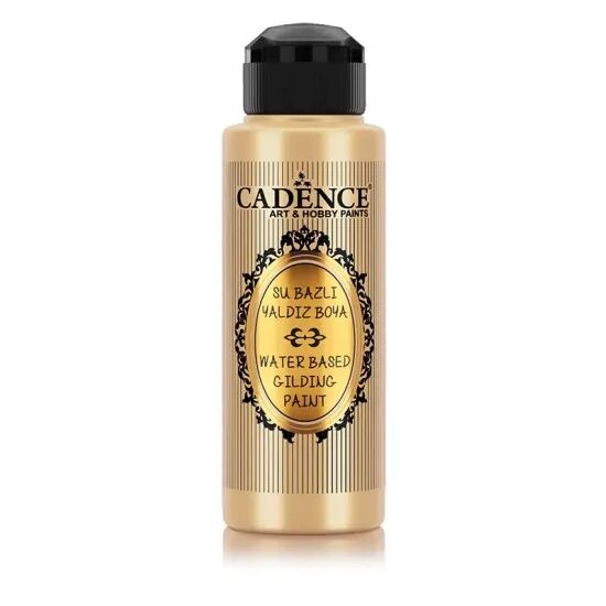 Cadence Su Bazlı Yaldız Boya 108 Süper Altın 120ML