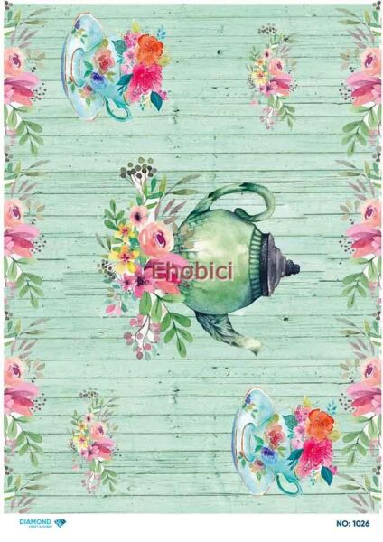 Diamond Pirinç Dekopaj Kağıdı - 1026
