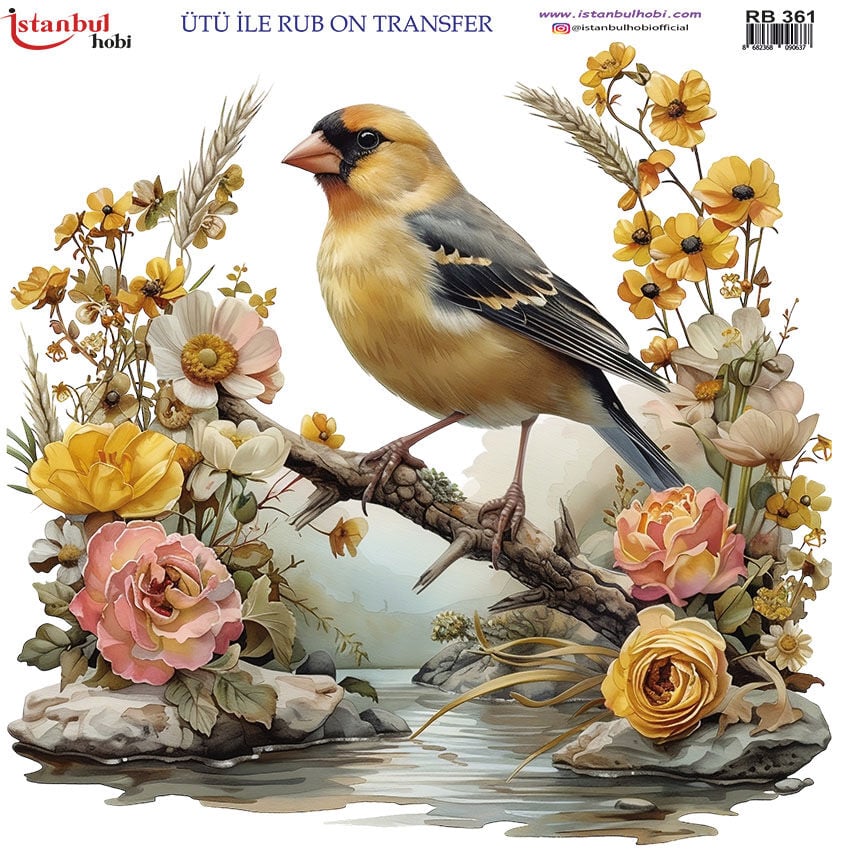 Ütü ile Rub On Transfer Kağıdı 30x30cm RB-361