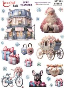 Yılbaşı Sulu Transfer 25x35cm STY285