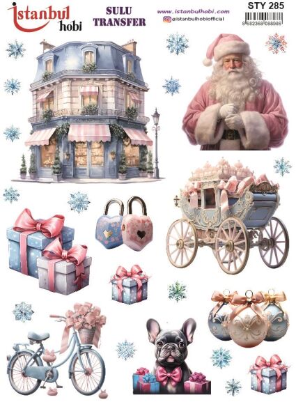 Yılbaşı Sulu Transfer 25x35cm STY285