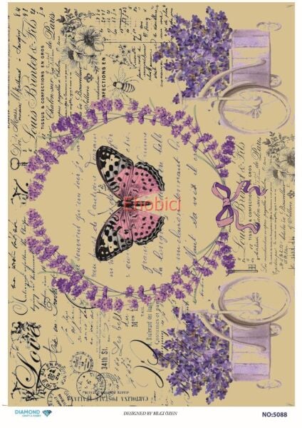 Diamond Pirinç Dekopaj Kağıdı - 5088