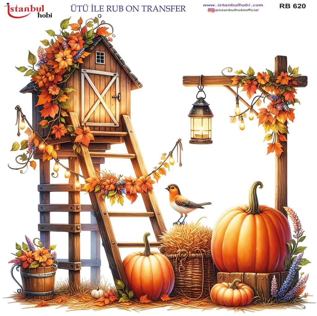 Ütü ile Rub On Transfer Kağıdı 30x30cm RB-620