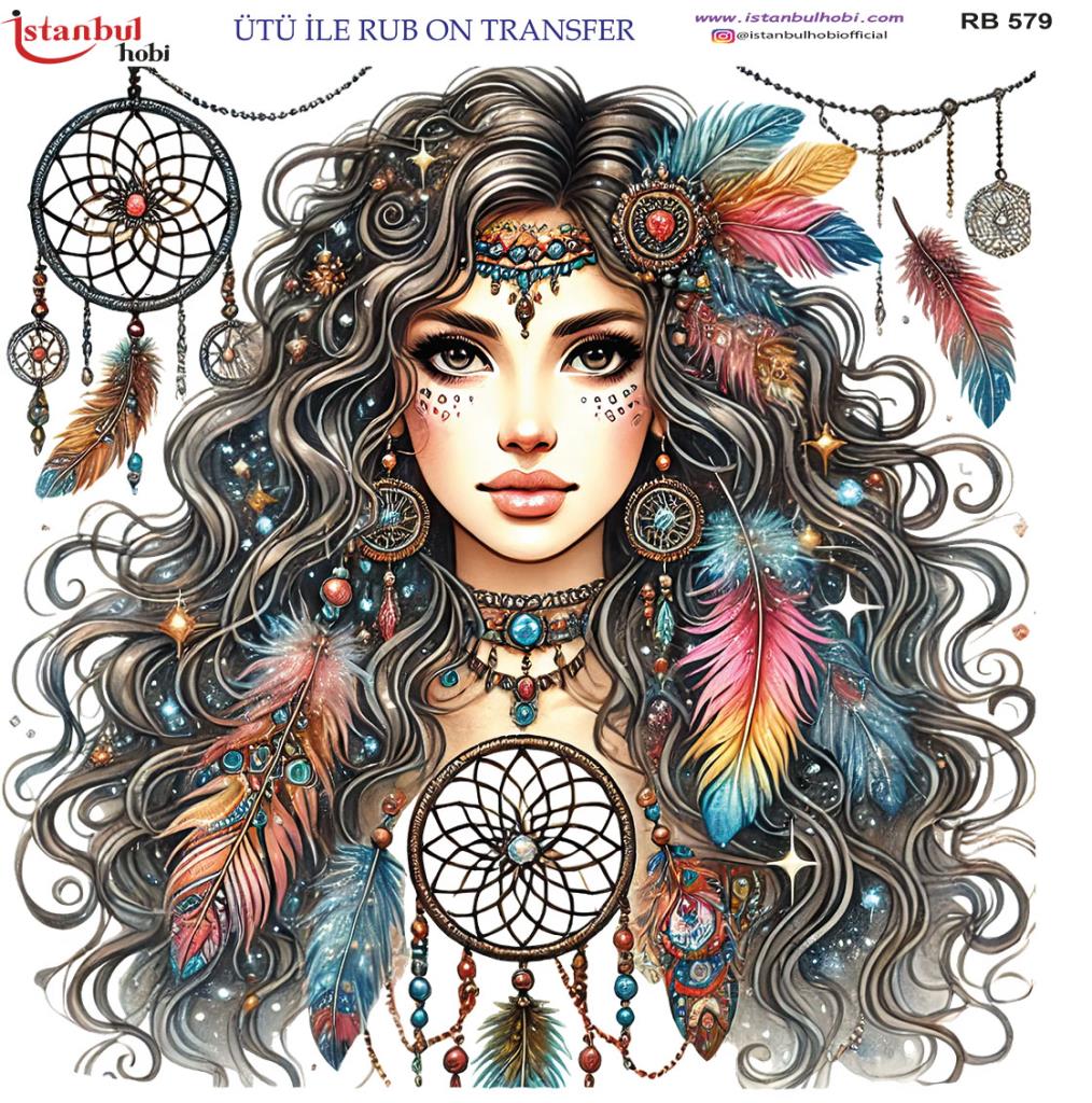 Ütü ile Rub On Transfer Kağıdı 30x30cm RB-579