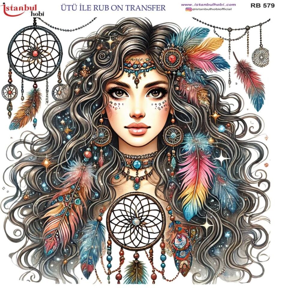 Ütü ile Rub On Transfer Kağıdı 30x30cm RB-579
