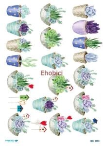 Diamond Pirinç Dekopaj Kağıdı - 1033