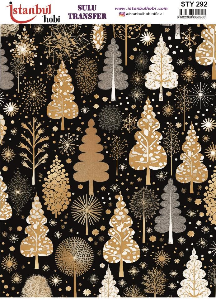 Yılbaşı Sulu Transfer 25x35cm STY292