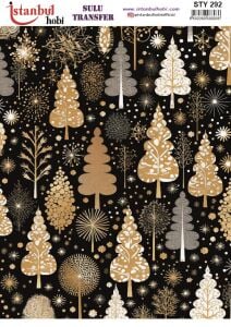 Yılbaşı Sulu Transfer 25x35cm STY292