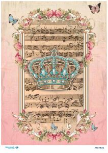 Diamond Pirinç Dekopaj Kağıdı - 1534