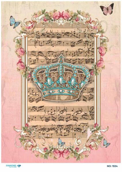 Diamond Pirinç Dekopaj Kağıdı - 1534