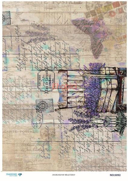 Diamond Pirinç Dekopaj Kağıdı - 5092