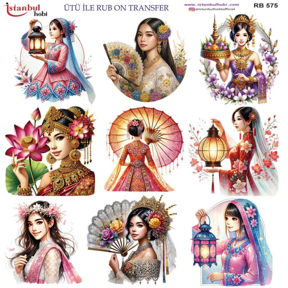 Ütü ile Rub On Transfer Kağıdı 30x30cm RB-575