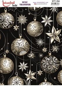 Yılbaşı Sulu Transfer 25x35cm STY294