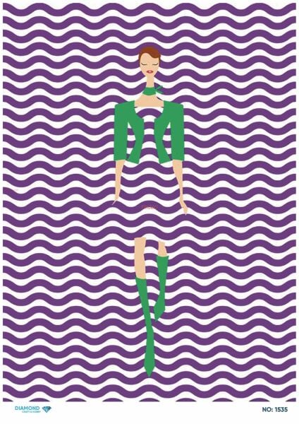 Diamond Pirinç Dekopaj Kağıdı - 1535