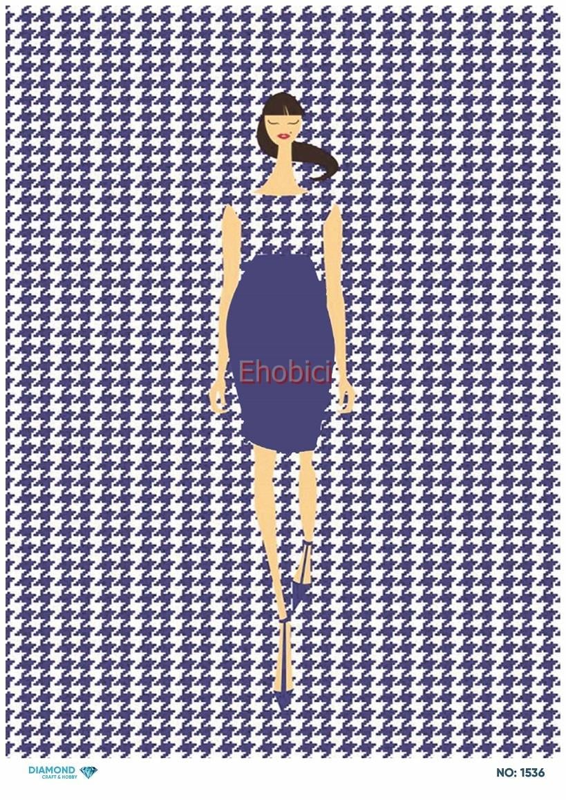 Diamond Pirinç Dekopaj Kağıdı - 1536