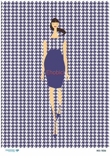 Diamond Pirinç Dekopaj Kağıdı - 1536