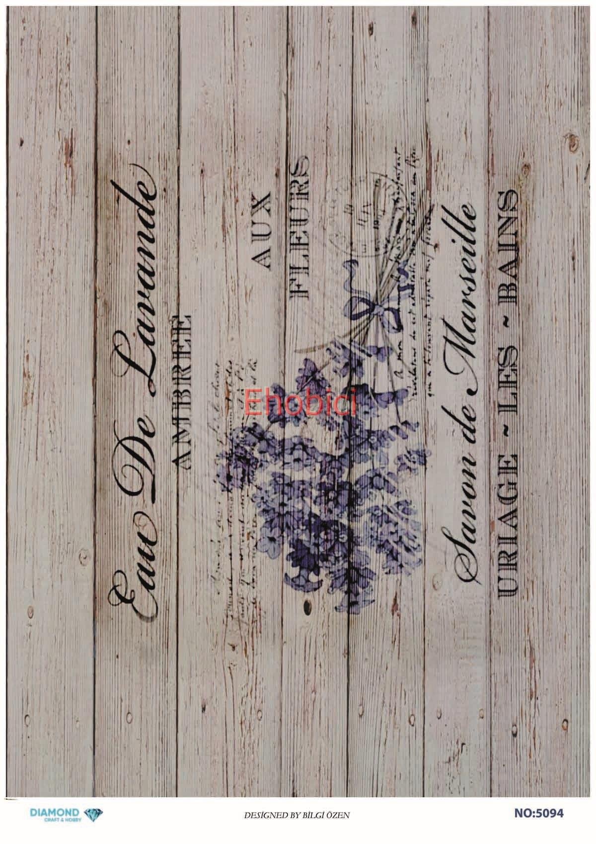 Diamond Pirinç Dekopaj Kağıdı - 5094