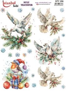 Yılbaşı Sulu Transfer 25x35cm STY296